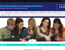 Tablet Screenshot of invitationaleducation.net